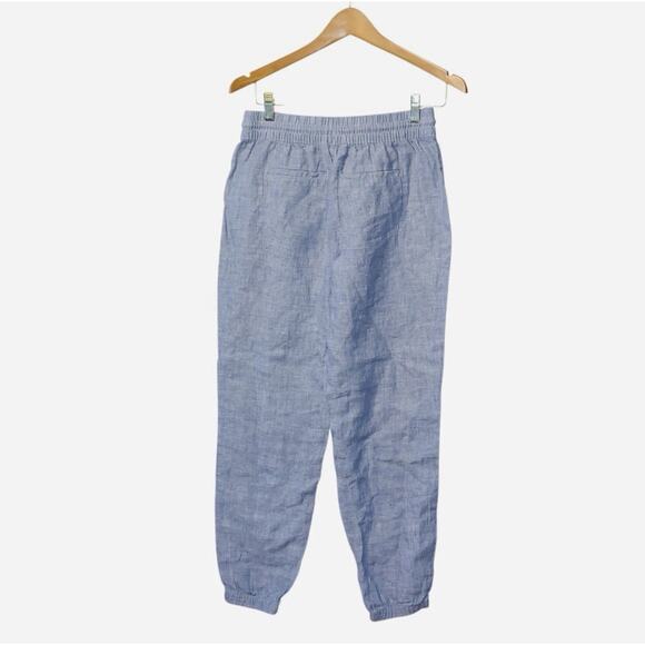 ATHLETA Retreat Linen Jogger Pants Women’s SZ 2 Chambray Blue - Picture 6 of 9